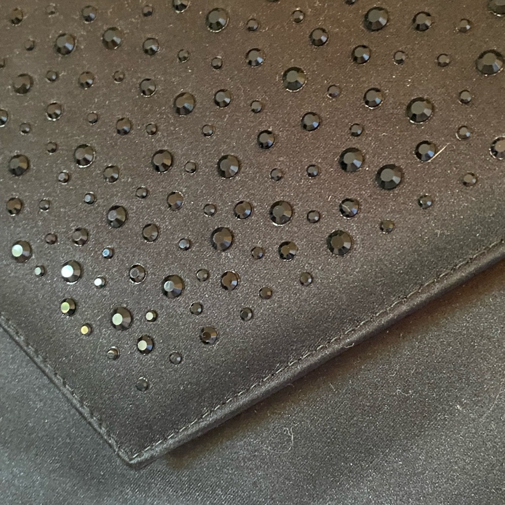 New Donald J Pliner Black studded envelope bag
